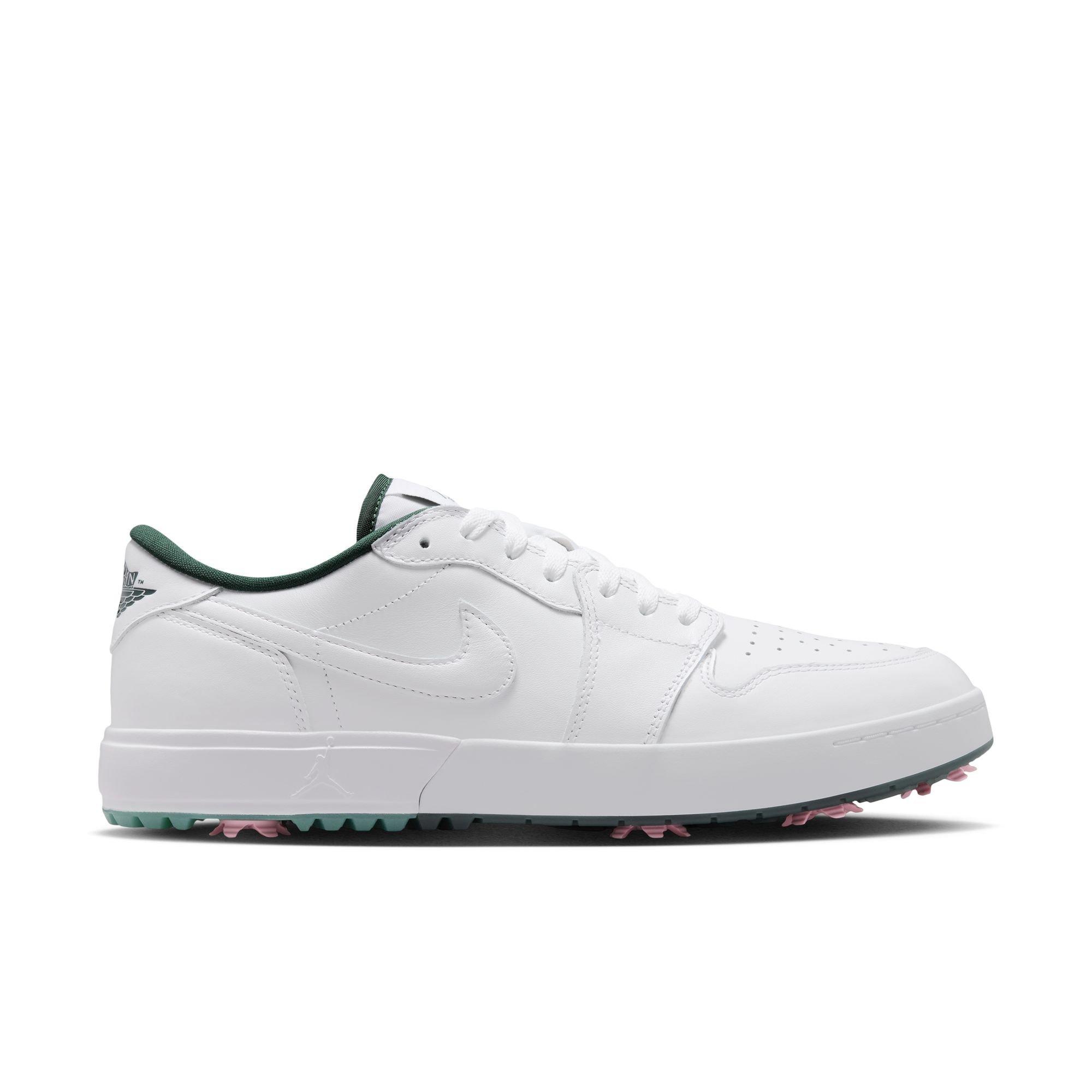 Air Jordan 1 Low G Spiked Golf Shoe - White/Green/Pink | JORDAN